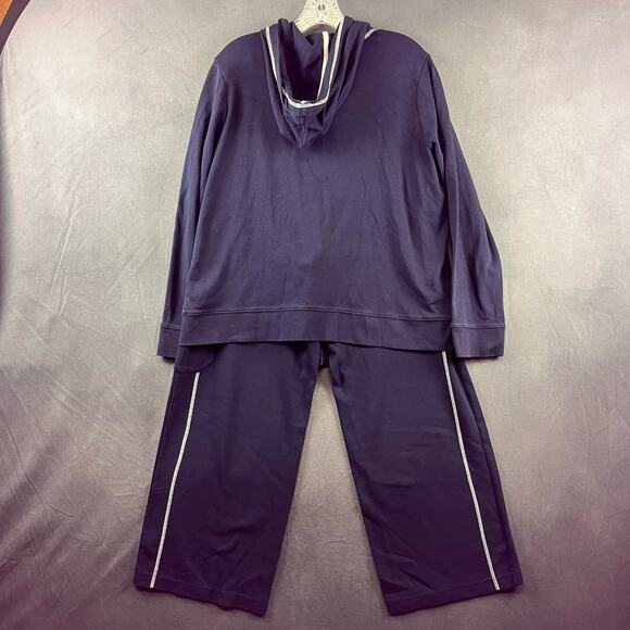 V Sport by Venezia Womens 14/16 Hooded Track Suit Athletic Wide Leg Plus Size - Picture 4 of 13